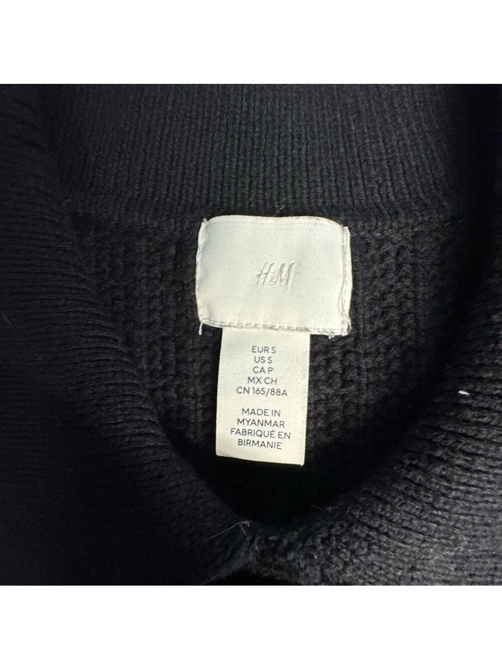 H&M Classic Black Sweater Small - Picture 5 of 9